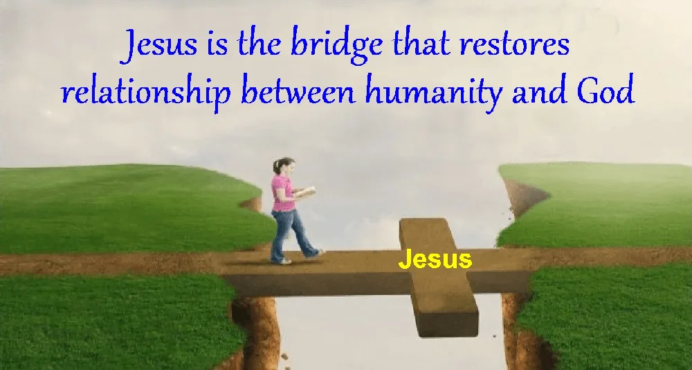 Jesus is the bridge that restores